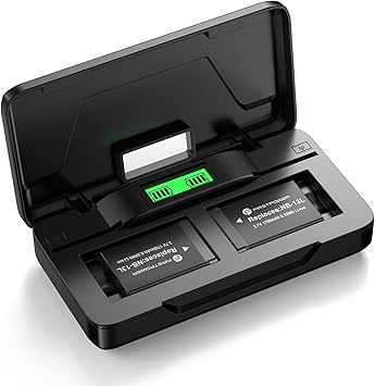 FirstPower NB-13L Battery and Dual Battery Charger for Canon PowerShot G7 X Mark III, G7 X, G7 X Mark II, G9 X, G9 X Mark II, G1 X Mark III, G5 X, G5X Mark II, SX740 HS, SX730 HS, SX720 HS, SX620 HS