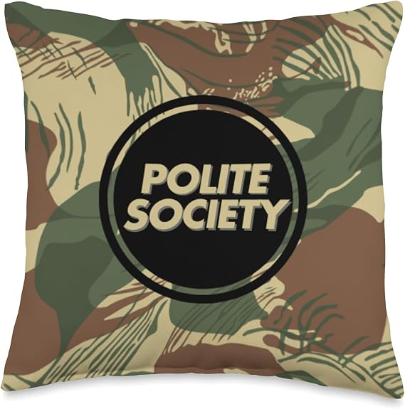 Polite-Society Brand Logo Throw Pillow