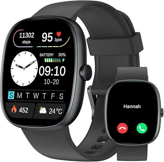 Smart Watch for Women Men (Make/Answer Call) AI Assistant,1.85" HD Screen