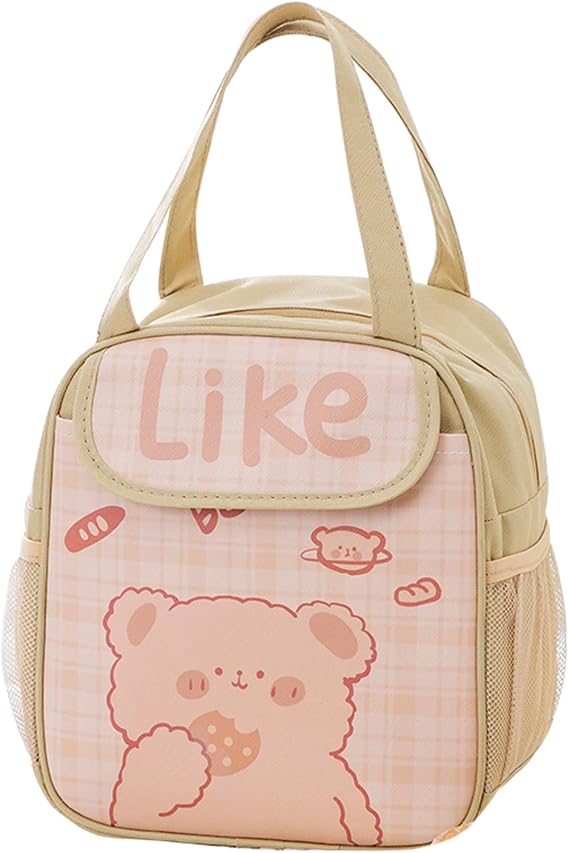 Kawaii Lunch Bag for Women, Anime Picnic Bag, Thermal Insulated, Water Proof, Multi-colored, 4.2E+2 ounces, 9.05*5.51*8.26in/23*14*21cm