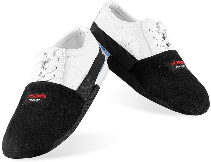 VISEMAN Bowling Shoe Slider, 2 Pieces Bowling Shoe Covers, Sole Slide Cover