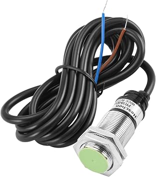 Heschen M18 Inductive Proximity Sensor Switch PR18-5DO Cylindrical Type Detector 5mm DC12-24V 2-Wire NO(Normally Open) CE