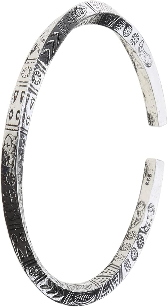 Mobius-Ring Bracelet Viking-Runes Bangle Amulet Bracelet for Men Cuff Bangle Alloy Viking-Fans Men Jewelry