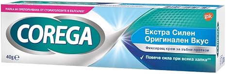 Corega, Dent Cream, Extra Strong, Original, Pack of 3, 40 g