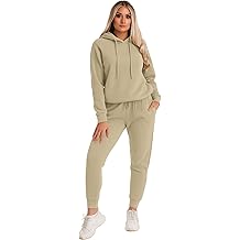 BRAND KRUZE Womens Tracksuit Set Long Sleeve Pullover Hoodie and Casual Fit Joggers Set
