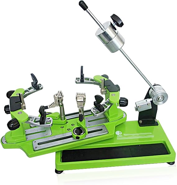 Tennis Stringing Machine, 6-point Fixed Badminton Racket String Machine, 360° Racquet Rotation/Anti Slip Durable Pull Wire Restring Tools, for Tennis, Badminton Racket
