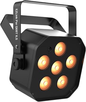 CHAUVET DJ EZLink Par Q6BT ILS Battery Operated LED Par Light | Quad Color RGBA Output with Amber LEDs | Bluetooth Control from Mobile Devices | ILS and D-Fi USB Wireless DMX Compatibility