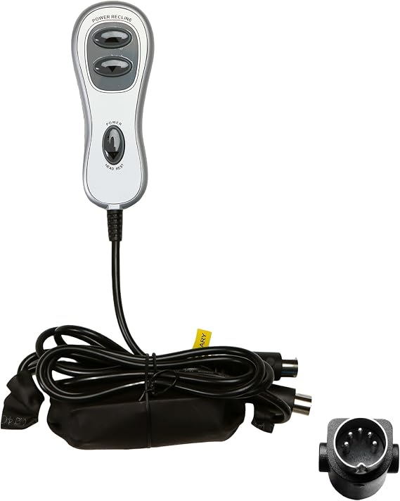 Power Recliner Raffel Systems HC R2B 02 Remote 4 Button 5 Pin Hand Control | Lift Chair Electric Sofa Controller Replacement