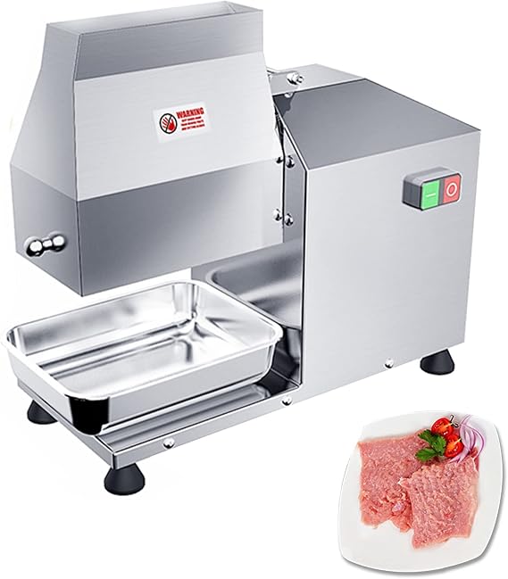 Li Bai Commercial Meat Tenderizer Electric 110v Heavy Duty Meat Grinder with Stainless Steel Body 350w for Commercial Restaurant Kitchen Use
