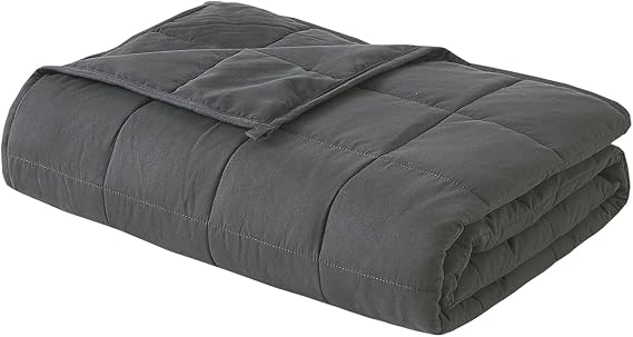 Weighted Blanket 5lbs 40"x60" Cooling for Adult All-Season Soft Grey