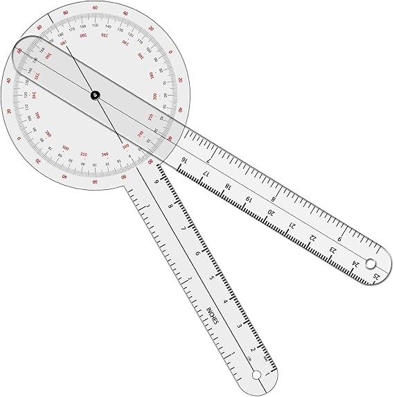 OIIKI Goniometer Set 6" / 360 Degree