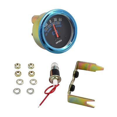 Ammeter Gauge Amp Meter Gauge A0NN10670A Compatible with FordNew Holland 2N 600 700 800 8N 900 9N Jubilee NAA Case IH Tractors 54 464 574 674 2400A Allis Chalmers Tractor 170 175 180 185