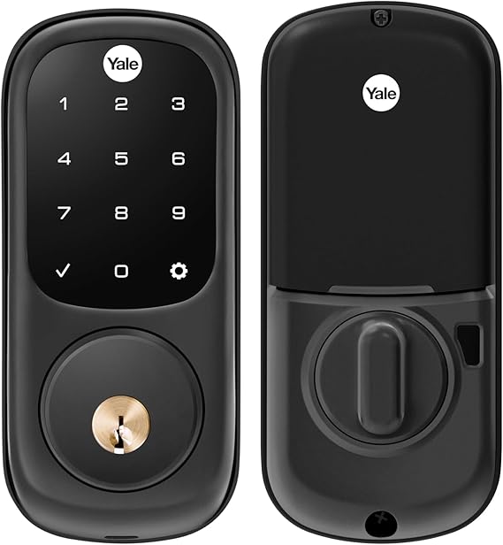 Yale Assure Lock Touchscreen Deadbolt with Z-Wave, Black Suede