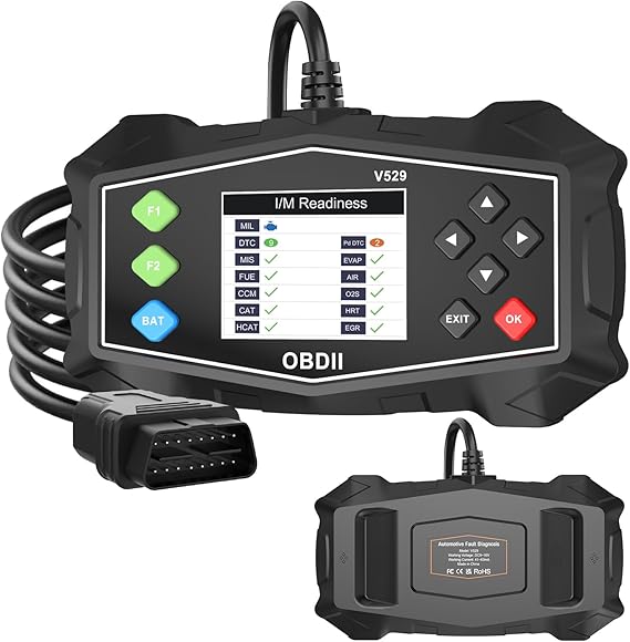 OBD2 Scanner Diagnostic Code Reader,Automotive OBD II Engine Light,Battery Tester,Mode 6, Mode 8 & I/M Readiness,OBDII Scan Tool for All OBDII Cars 1996+(OBDIIBlack) | Automotive OBD II Engine Light,Battery Tester,Mode 6, Mode 8 & I/M Readiness,OBDII Scan Tool for All OBDII Cars 1996+