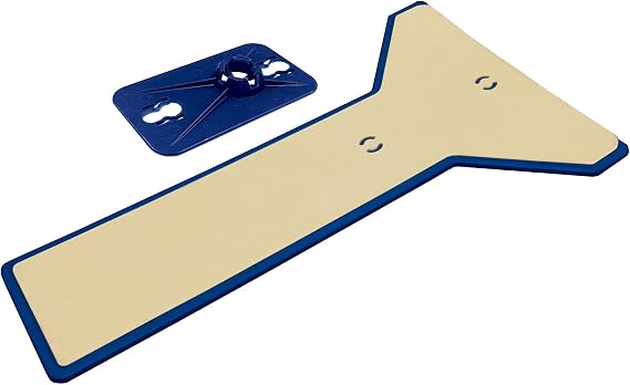 ZipWall Edge Head & Non-Skid Plate for Dust Barrier Poles, EPH1 , Blue , 14 8 1
