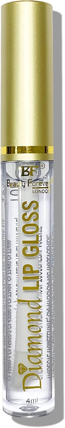 Beauty Forever Diamond Lip Gloss Clear, With Vitamin E and Vanilla Flavour, 4ml 01 Clear