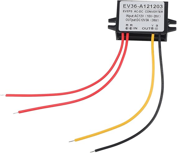 Step Down Converter Power Converter, AC 10-28V to DC 12V Waterproof Step Down Volt Converter, AC DC Converter(3A)