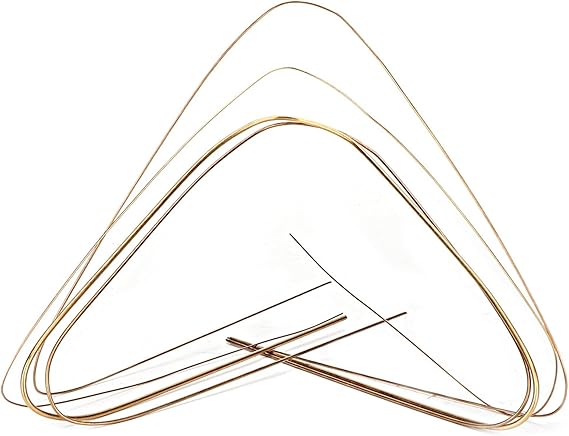 Gold Silver Copper Welding Rods, 0.5mm 0.7mm 1.0mm 1.5mm Aluminum Alloy Metal Welding Rods Flexible Soldering Wire 4pcs Soldering Brazing for Jewelry Making Kit