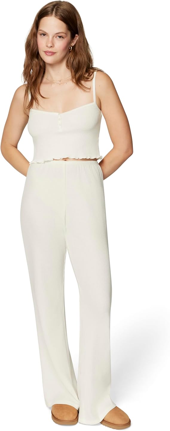 florence by mills Women's Fluffy Snuggle Micro Thermal Wide Leg Pants