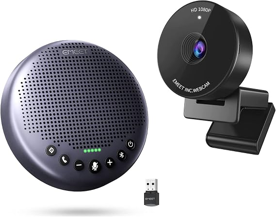 EMEET Luna Plus Bluetooth USB Speakerphone + C950 Webcam