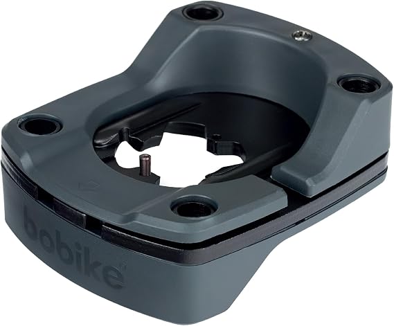Bobike 8015300353 A-Head Adapter Plus – Front Child Bike Seat Adapter For Go Mini, One Mini & Evolve Mini, Fits Standard or Integrated Cable A-Head Stems, MTBs, Minimal 5 MM Installation Space, Black