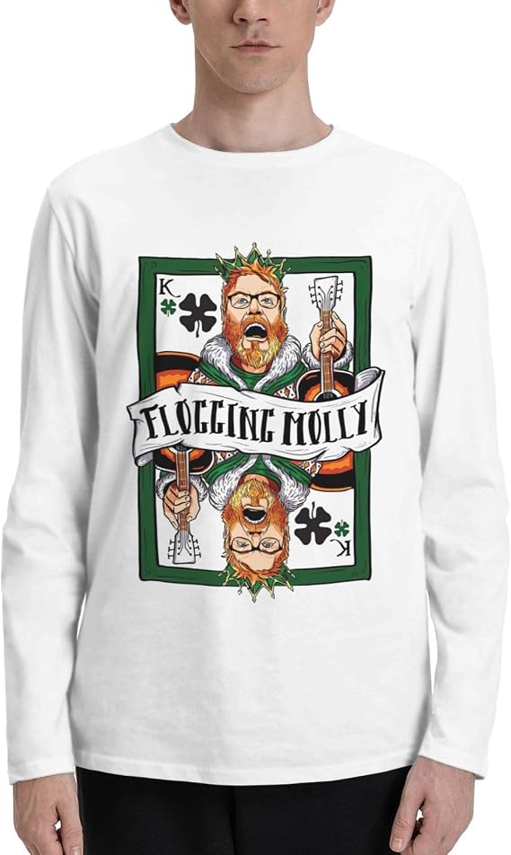 Mens Long Sleeve Cotton T-Shirt Popular Travel Outdoor Long Sleeves Sweatshirt