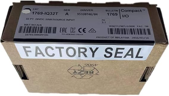 1769-IQ32T PLC Module 1769IQ32T 32 Pt 24VDC D/I Terminated Module Sealed in Box