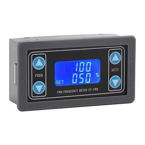 DROK Signal Generator, DC 3.3-30V Function Generator 5-30mA LCD Display PWM Pulse Frequency Duty Cycle Rectangular Wave Square Wave Signal Generator