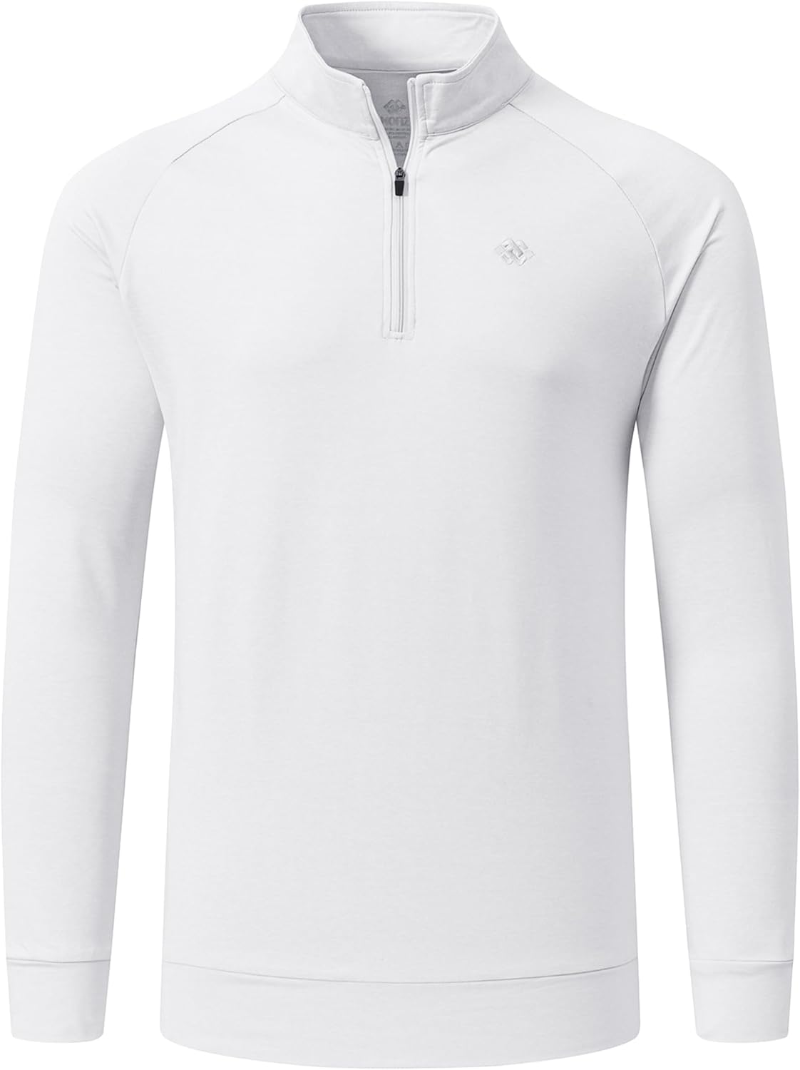 JINSHI Mens Long Sleeve Quarter Zip Pullover Stand Collar Active Golf Polo Shirt 14 Zipper Fleece Lining Workout Top