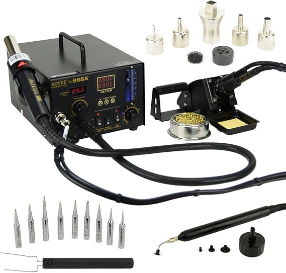 New Aoyue 968A+ SMD Digital Hot Air Rework Station... (110)