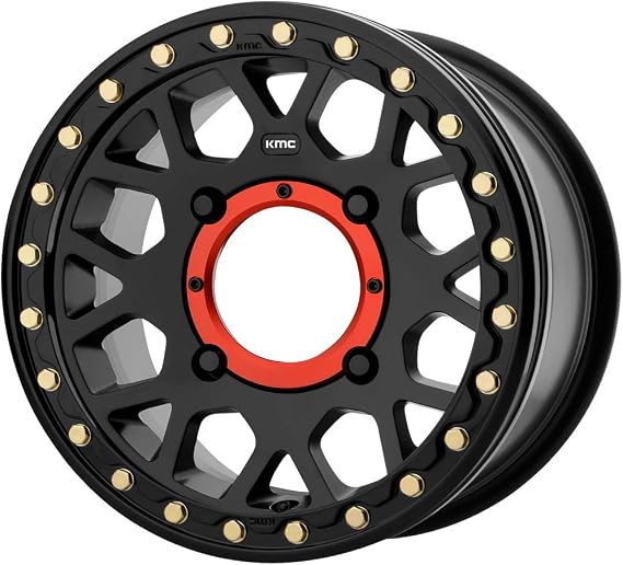 KMC Powersports KS235 15X10 4X156 S-BLK 00MM - KS23551044700