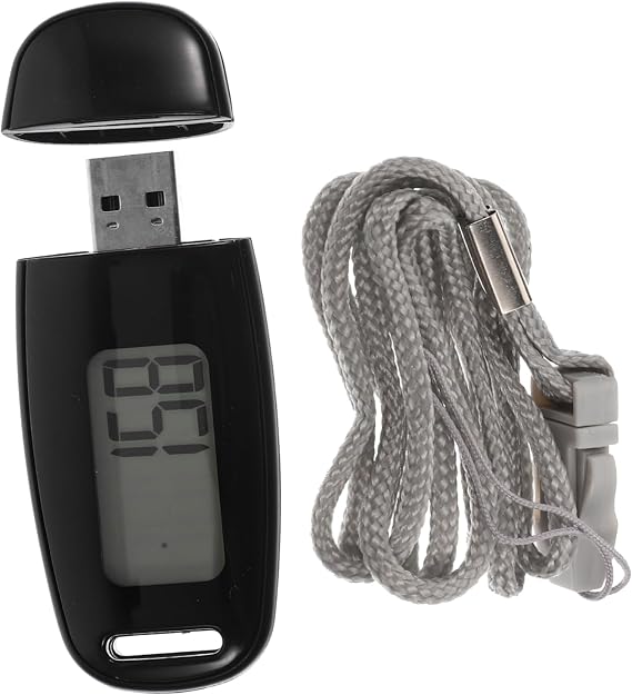 Step Counter Pedometer Walking Tracker Ankle Step Counter Screen Pedometer Clip for Fitness