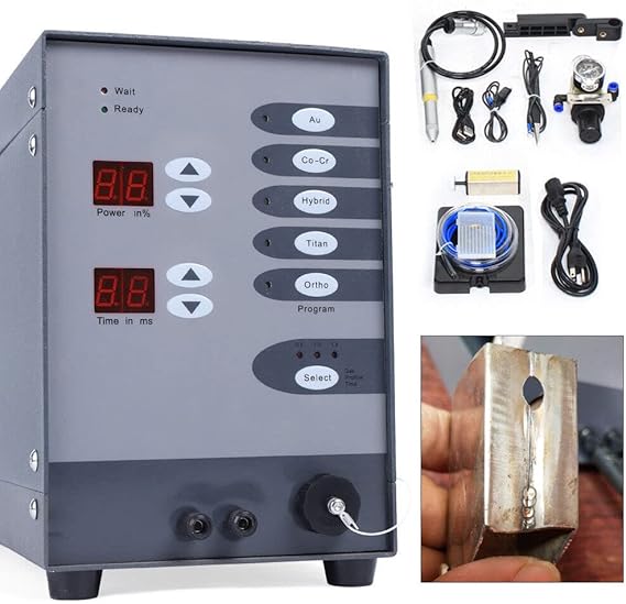 Automatic CNC Spot Welding Machine, Handheld Welding Machine Portable for Metal, 110v / 60hz Permanent Jewelry Welder kits Weldable Solid Gold, Aluminum, Titanium Welding