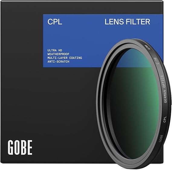 Gobe 37mm Circular Polarizing (CPL) Lens Filter (Pro)