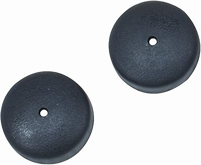 MABIS Walker Glide Caps, Black, One Pair, Black