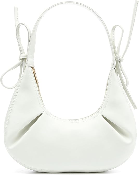 Small Shoulder Bag Women Cute Purse Crescent Hobo Y2K Underarm Bags