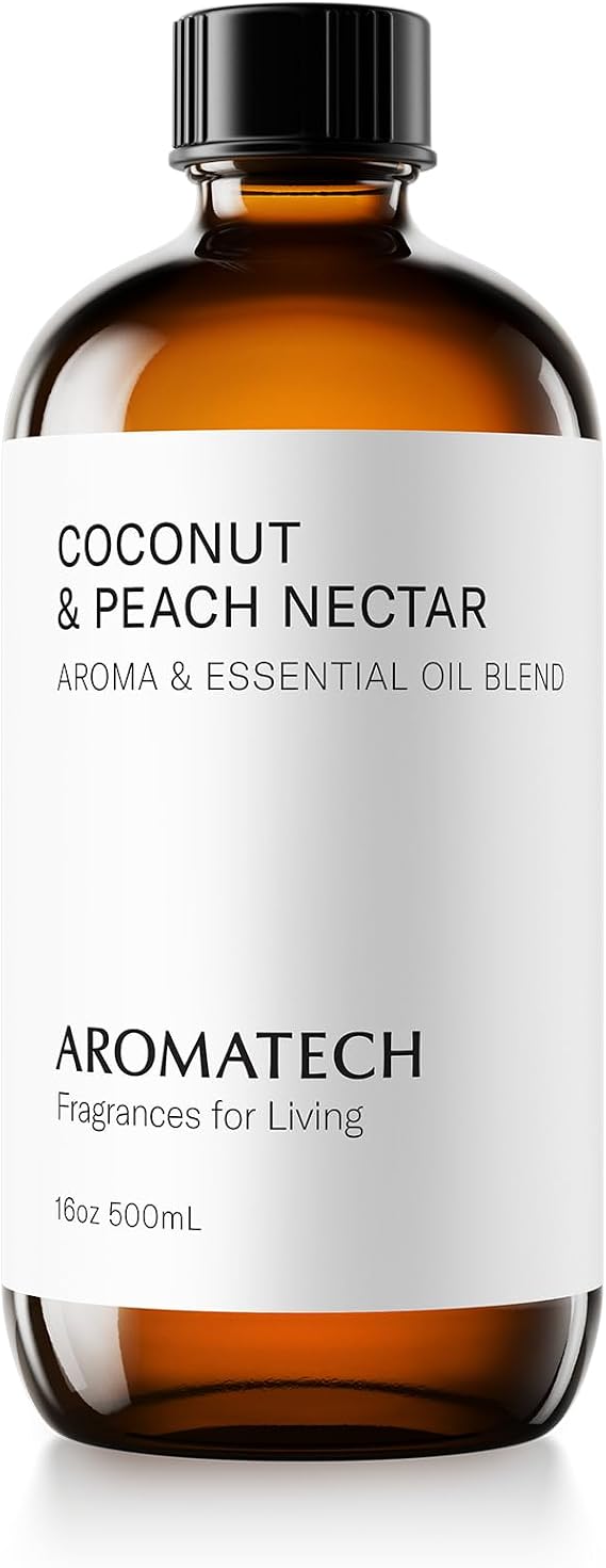 Aromatech Coconut & Peach Nectar Aroma Essential Oil Blend: Hotel Inspired Aromatherapy with for Ultrasonic Diffusers & Nebulizers (16 Fl Oz (Pack of 1))