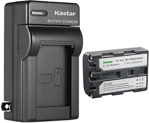 Kastar 1-Pack Battery and AC Wall Charger Replacement for Sony NP-FM30, NP-FM50, NP-FM55H, NP-QM50, NP-QM51, NP-FM70, NP-FM71, NP-QM71, NP-QM71D, NP-FM90, NP-FM91, NP-QM91, NP-QM91D Battery