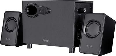 Trust WiFi 20442 Avora 2.1 PC Speakers with Subwoofer for Computer and Laptop, USB Powered, 18 W