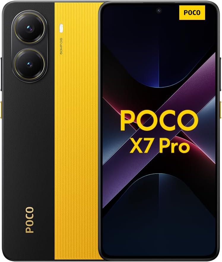Xiaomi POCO X7 Pro smartphone, 8+256GB, black, 50MP main camera with OIS, 6000mAh (typ) battery with 90W HyperCharge, IP68, AI features (no charger included),
