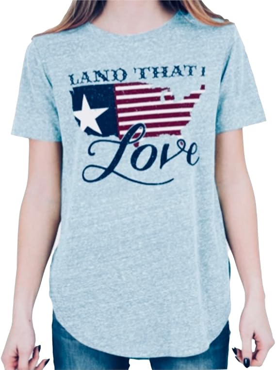Royce Brand American Patriotic T-Shirt - Light Blue - S