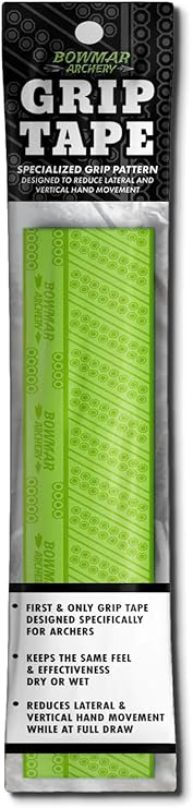 Bowmar Archery Grip Tape, Designed for Archers, Self-Adhering, Effective in Dry or Wet Conditions, Comfortable, Tacky, Easy to Install
