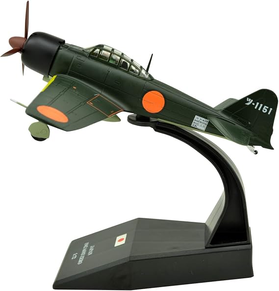 TANG DYNASTY(TM 1:72 A6M3 Zero Fighter Metal Plane Model, World War II Japanese Navy 1942, Military Airplane Model,Diecast Plane,for Collecting and Gift