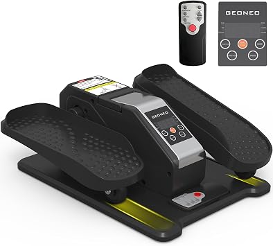 Elliptical Trainer Under Desk Electric Elliptical Leg Trainer for Seniors Quiet Small Electric Sitting Pedal Trainer for Home with Remote Control and 12 Adjustable