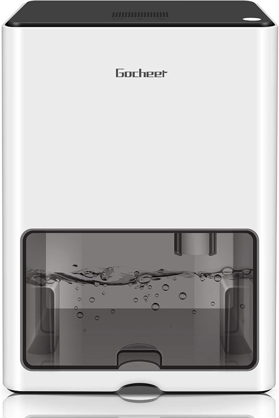Gocheer Dehumidifier for Home, Upgraded 4000ml(128oz) Dehumidifiers for 5300 Cubic Feet 510 Sq.ft Portable Quiet Small Dehumidifier with Auto-Off for Basement Room Bathroom Closet Bedroom RV