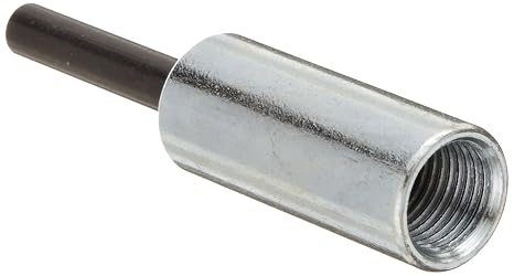 Merit BPM-4 Mandrel for Bore Polishers, 1/4" Shank Diameter, 1/2"-20 Thread Size (Pack of 1)