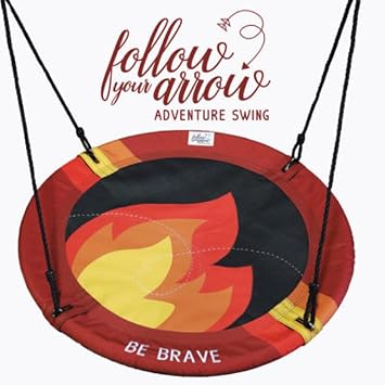 M&M Sales Enterprises Be Brave Adventure Swing, Red, One Size MM00155