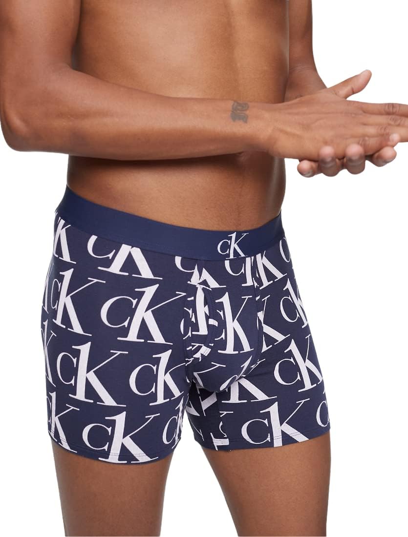 Calvin Klein CK One Plus Boxer Brief - Blue Shadow Logo Small