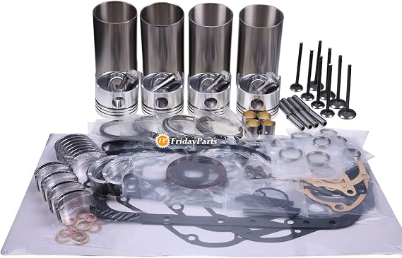 Fridayparts Overhaul Rebuild Kit Compatible Compatible for Mitsubishi S4L S4L2 Engine for New Holland EC25 EC35 Replacement