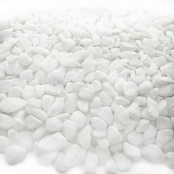Aquarium Decorative Sands White Gravel Pebbles, 2 Pounds | Fit for Aquariums, Succulent Plants, Terrarium Landscape